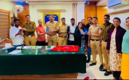बारामती तालुका पोलिसांची दमदार कामगिरी १ लाख १० हजारांचे ११ मोबाईल नागरिकांना परत..