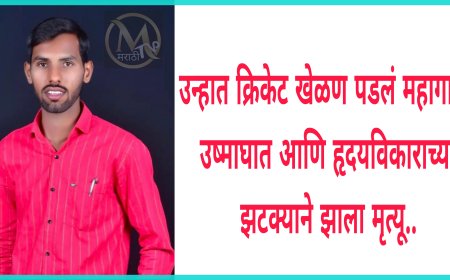 भर उन्हात क्रिकेट खेळणं युवकाच्या आलं अंगलट; उष्माघात आणि हृदयविकाराच्या तीव्र झटक्याने झाला मृत्यु