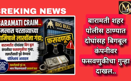 शेअर मार्केटमध्ये भरघोस परताव्याचे आमिष दाखवून घातला लाखोंना गंडा.. दोघांसह बिग बुल कंपनीवर फसवणुकीचा पोलिसात गुन्हा दाखल..