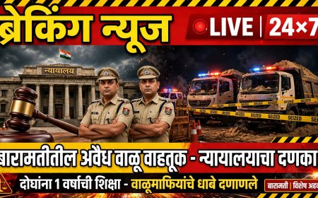 बारामतीतील अवैध वाळू वाहतूक प्रकरणाचा न्यायालयीन निकाल..